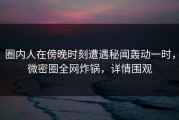 圈内人在傍晚时刻遭遇秘闻轰动一时，微密圈全网炸锅，详情围观