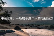 午夜B站：一场属于成年人的隐秘狂欢